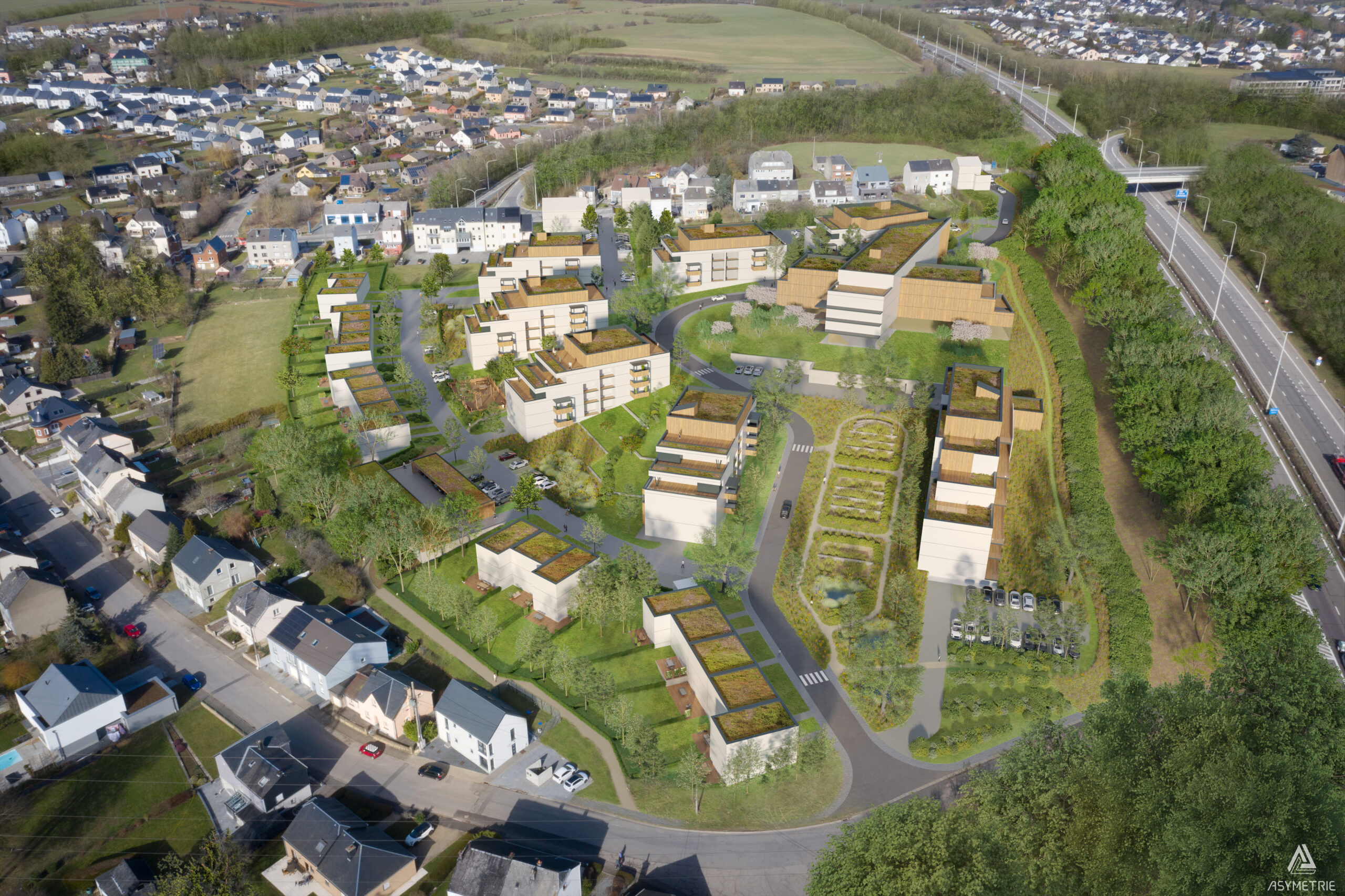 Gni Consulting Aubange Urbanisation rue Rougefontaine Vue B 210402