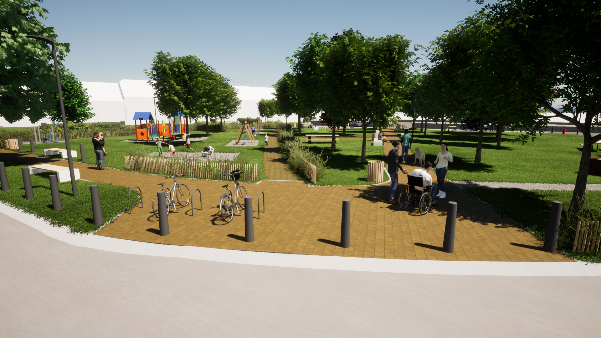 Gni Consulting Aménagement de la place communale de Sainte-marie