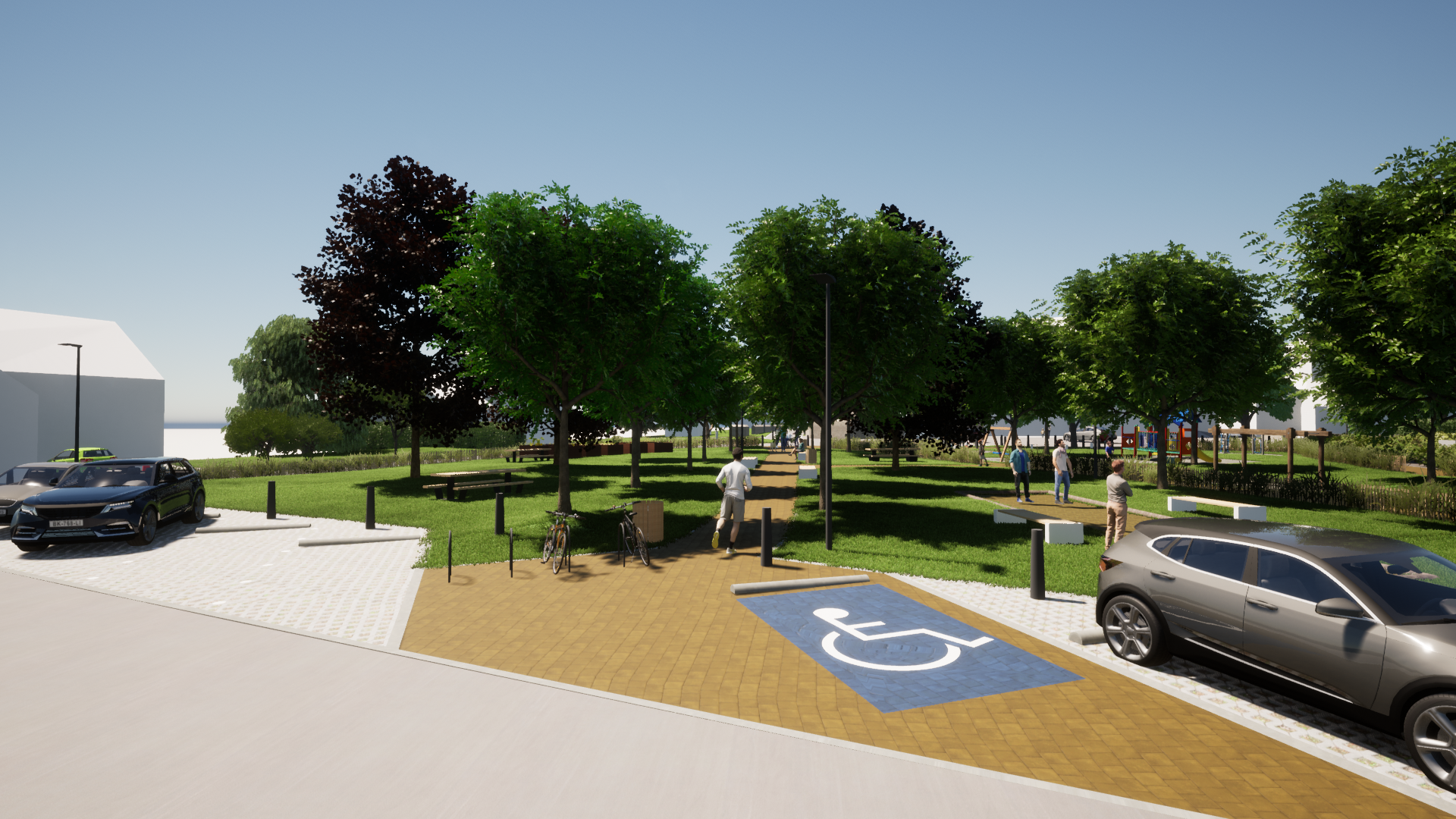 Gni Consulting Aménagement de la place communale de Sainte-marie Vue 4